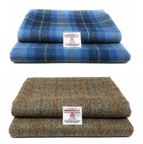 Harris tweed fabric blue - tweed,