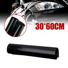 Gloss Light Black Smoke Vinyl Film Tint Headlight Taillight Wrap Cover Sticker