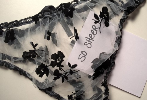 Sexy sheer white black - sexy,