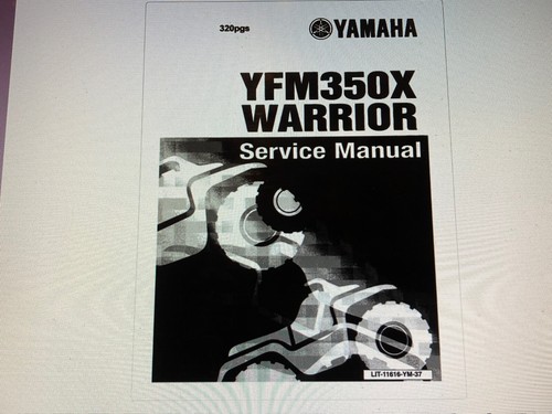 Yamaha yfm350x warrior - yamaha, service