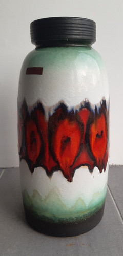 Vibrant retro vase - vase, scheurich