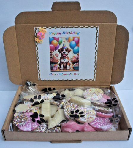 Dog birthday gift - dog, box