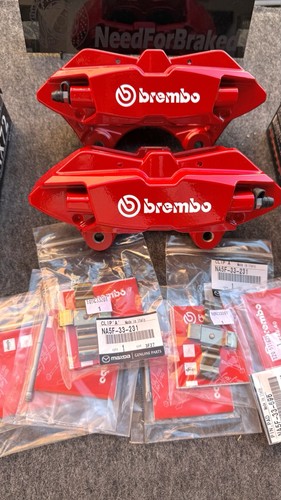 Front brembo 4pot calipers - brembo, +