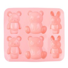 Bear Silicone Mold Cute Cartoon Animal Chocolate Cake Baking Mould