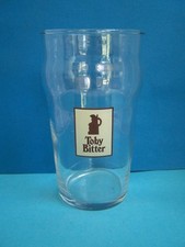 Vintage Good Rare Original Old Toby Bitter Pint Glass 478 pub home bar
