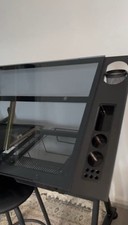 Yaheetech Height Adjustable Glass Drafting Table With Tilting Tabletop