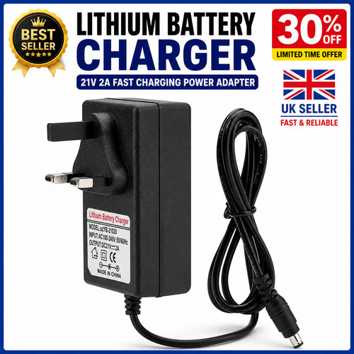 21v battery charger plug - 2a,
