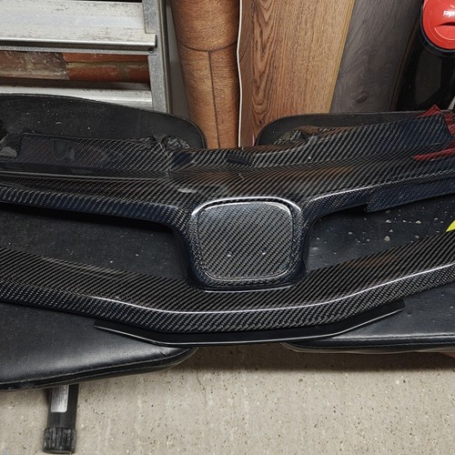 Carbon fiber front bumper - carbon,