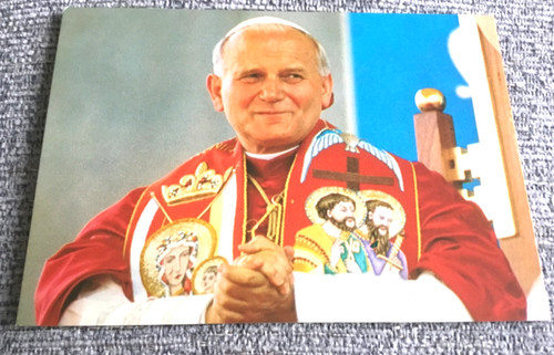 Postcard pope john paul - john,