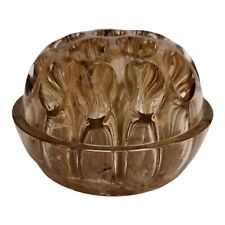 Glass Rose Frog Vintage Peachy