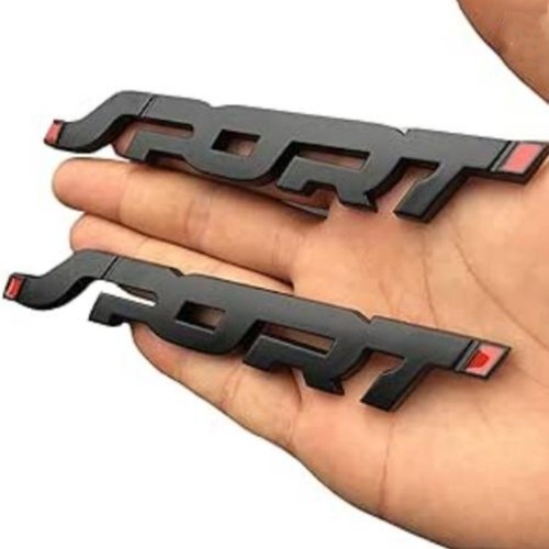 2pcs black car metal - black, 3d