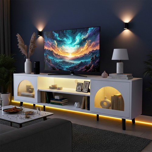 White stand cabinet - tv,