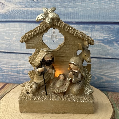 Resin christmas nativity - resin,
