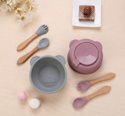 Silicone suction bowl and - silicone,