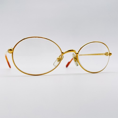 Cartier eyeglasses gold oval - gold,