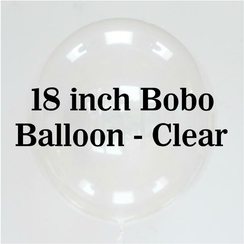 Clear bobo balloons - clear,