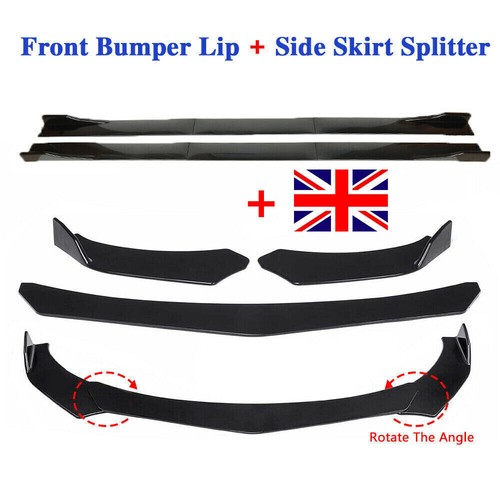 Front bumper lip spoiler - front, +