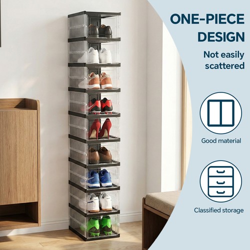 Tier clear shoe storage - shoe,
