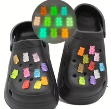UK 20pcs Gummy Bear Croc Shoe Charms Clogs