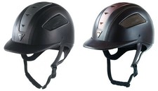 JUST TOGS SPRINT ULTRA LEATHER HORSE RIDING HELMET FOUR STANDARDS EQUESTRIAN HAT