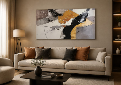 Painting canvas print x - painting, 44''x