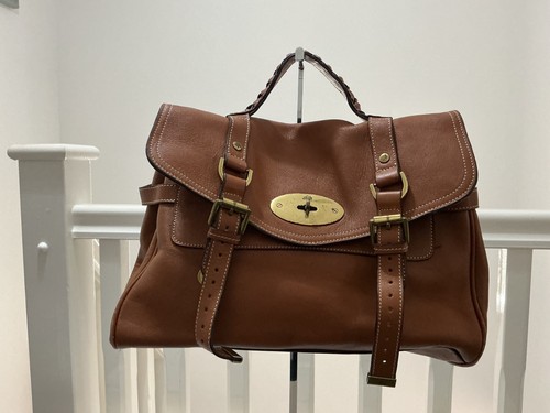 Brown vintage style satchel - brown,