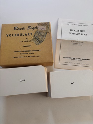 Vtg the basic sight - basic, vocabulary