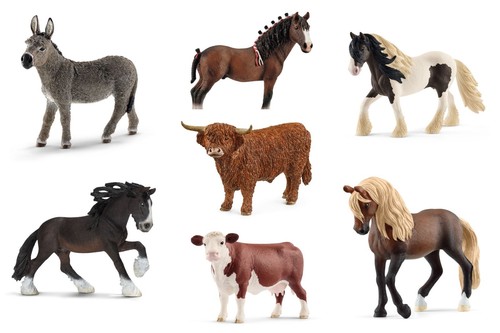 Schleich farm animals - farm, horses