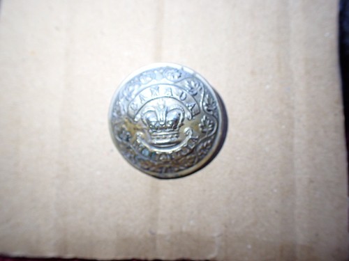 Canadian militia button - 1, x