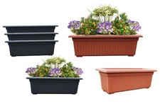 70cm Trough Long Window Box Planter Flower Box Garden Plastic Plant Pot Planter