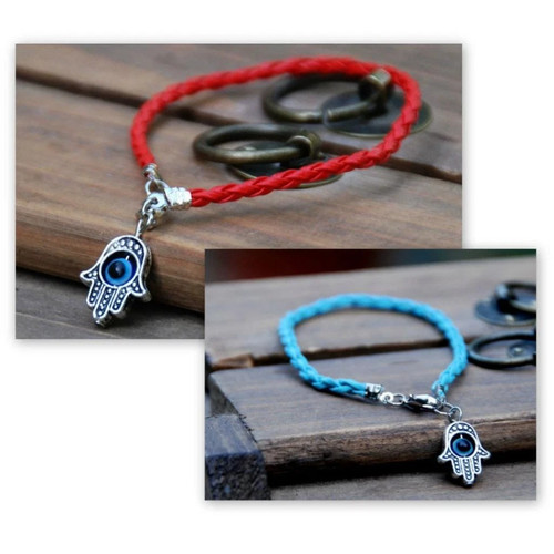 Kabbalah red blue string - red, or