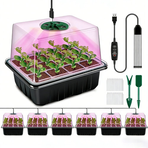 6pack seed tray - 6pack, w/adjustable