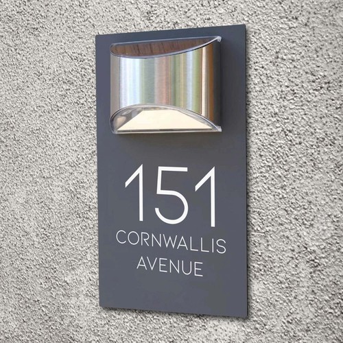 House number plaques - number,