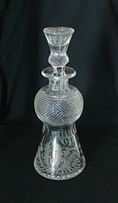 EDINBURGH CRYSTAL THISTLE DESIGN  WINE DECANTER-- SIGNED