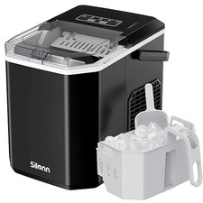 Silonn Portable Ice Maker Countertop, Self-Cleaning Ice Machine Produces 9 Cubes