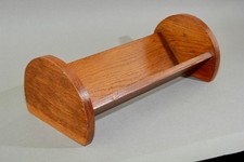 Antique Art Deco oak book rack