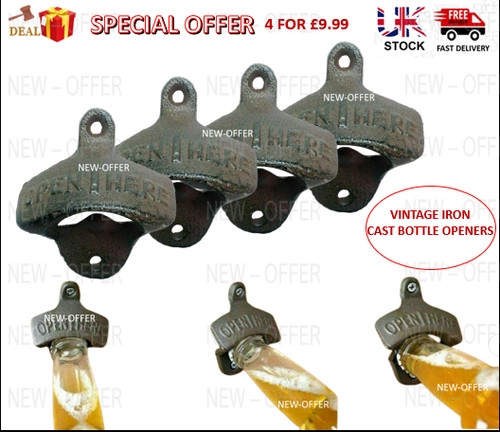 Vintage bottle opener - 4x,