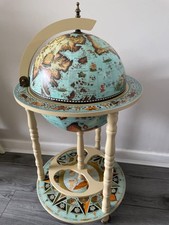 Vintage Wine Bar Antique Globe