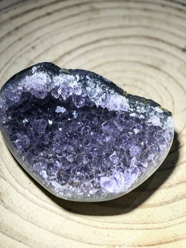 Natural amethyst geode - amethyst, slice