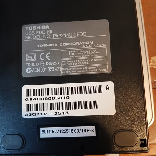 Toshiba pa3214u 2fdd - pa3214u-2fdd, usb
