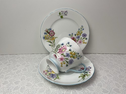 Shelley wild flowers tea trio - wild,