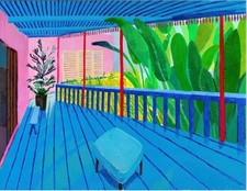 David Hockney Garden with Blue