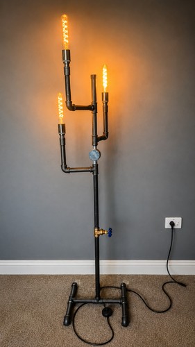 Industrial floor lamp - industrial,