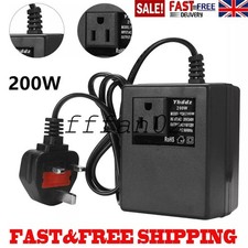 200W Power Voltage Converter Transformer Step-Down 220V/240V to 110V/120V UK