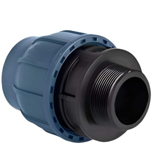 Mdpe compression male - male, thread