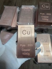 Copper Bullion Bar 1kg .999