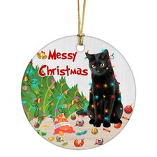 Black Cat Christmas Hanging