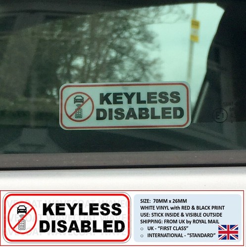 Keyless disabled window - 2, x