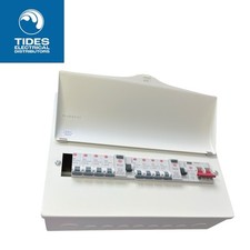 Wylex 16-Module 9-Way Populated High Integrity Dual RCD Consumer Unit with SPD