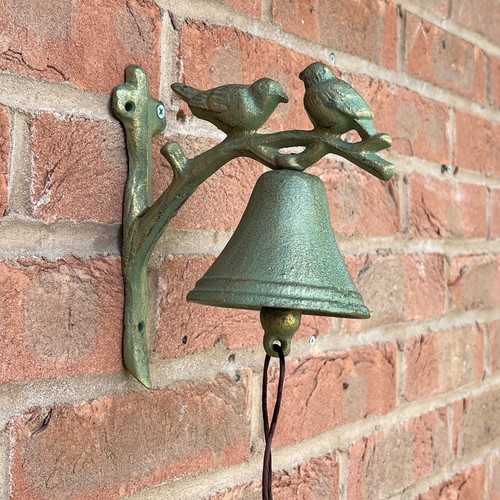 Garden gate bell vintage - gate, wall